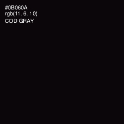 #0B060A - Cod Gray Color Image